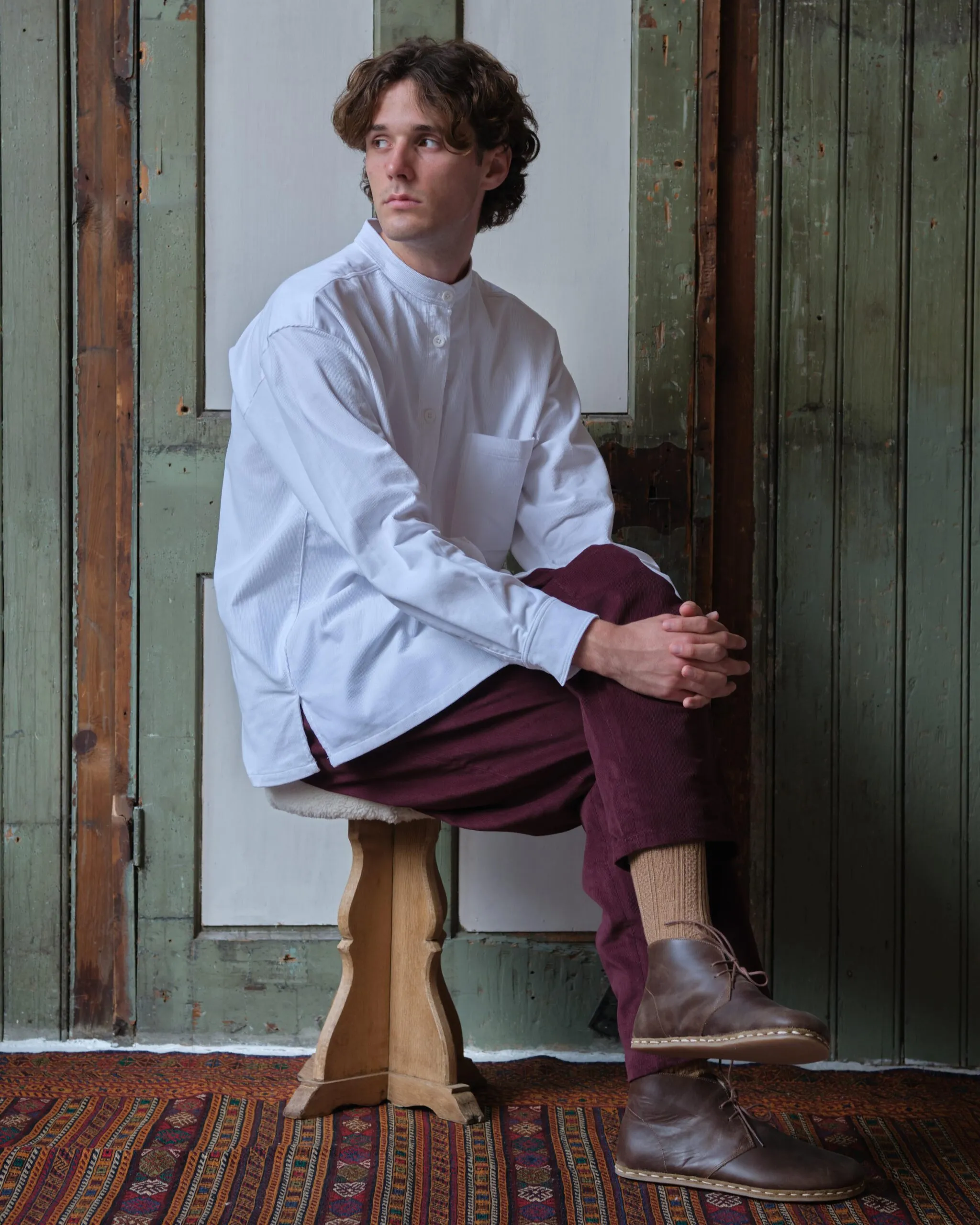 Panza Shirt | White Needlecord - Image 4