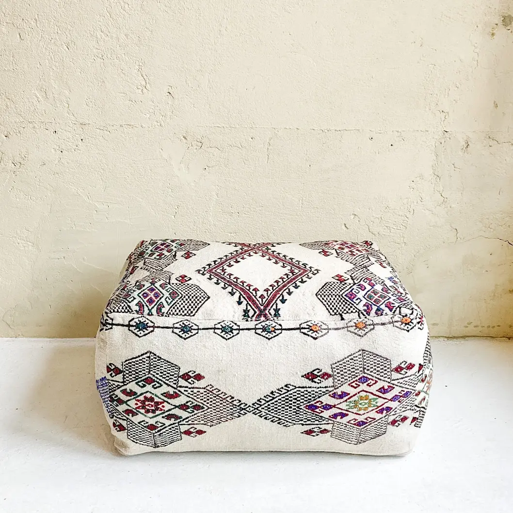 Vintage Kilim Pouffe - Image 2