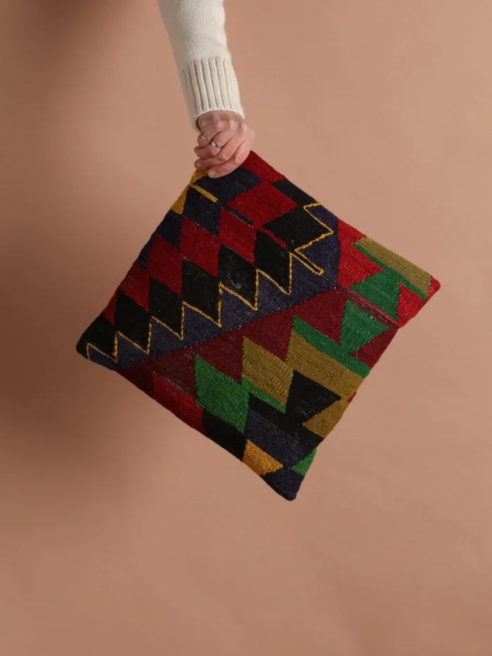 Geometric Kilim Cushion - Image 4