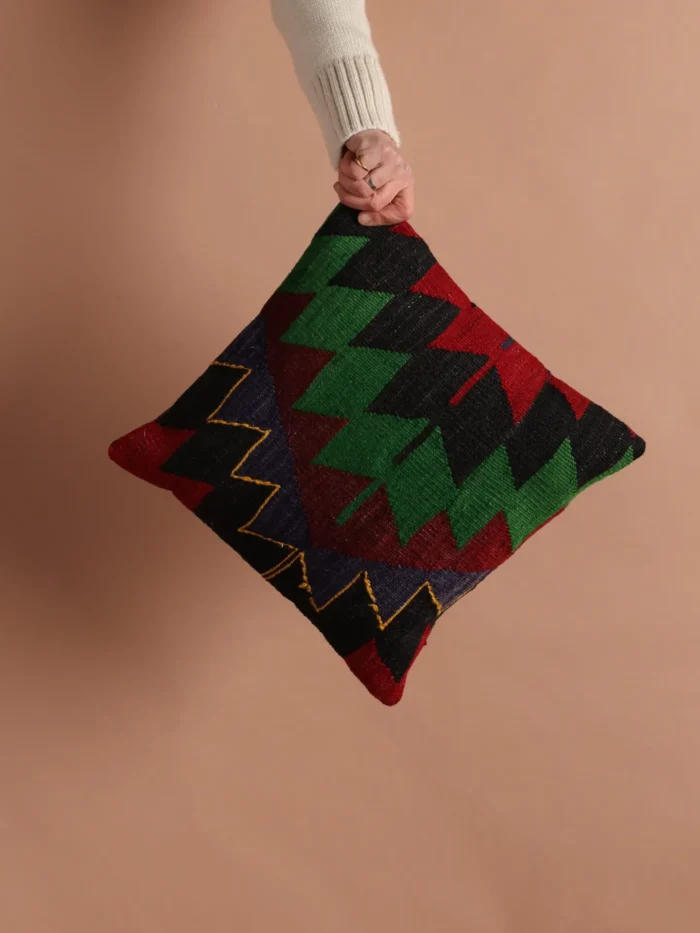 Geometric Kilim Cushion - Image 1