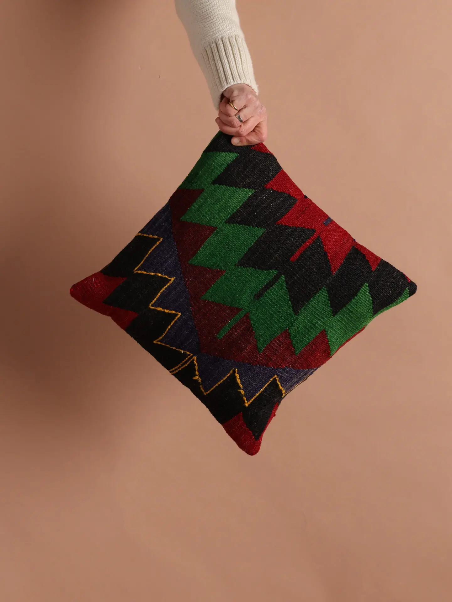 Geometric Kilim Cushion - Image 1
