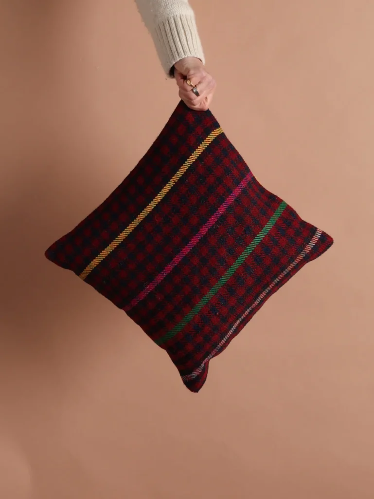 Checked Kilim Cushion