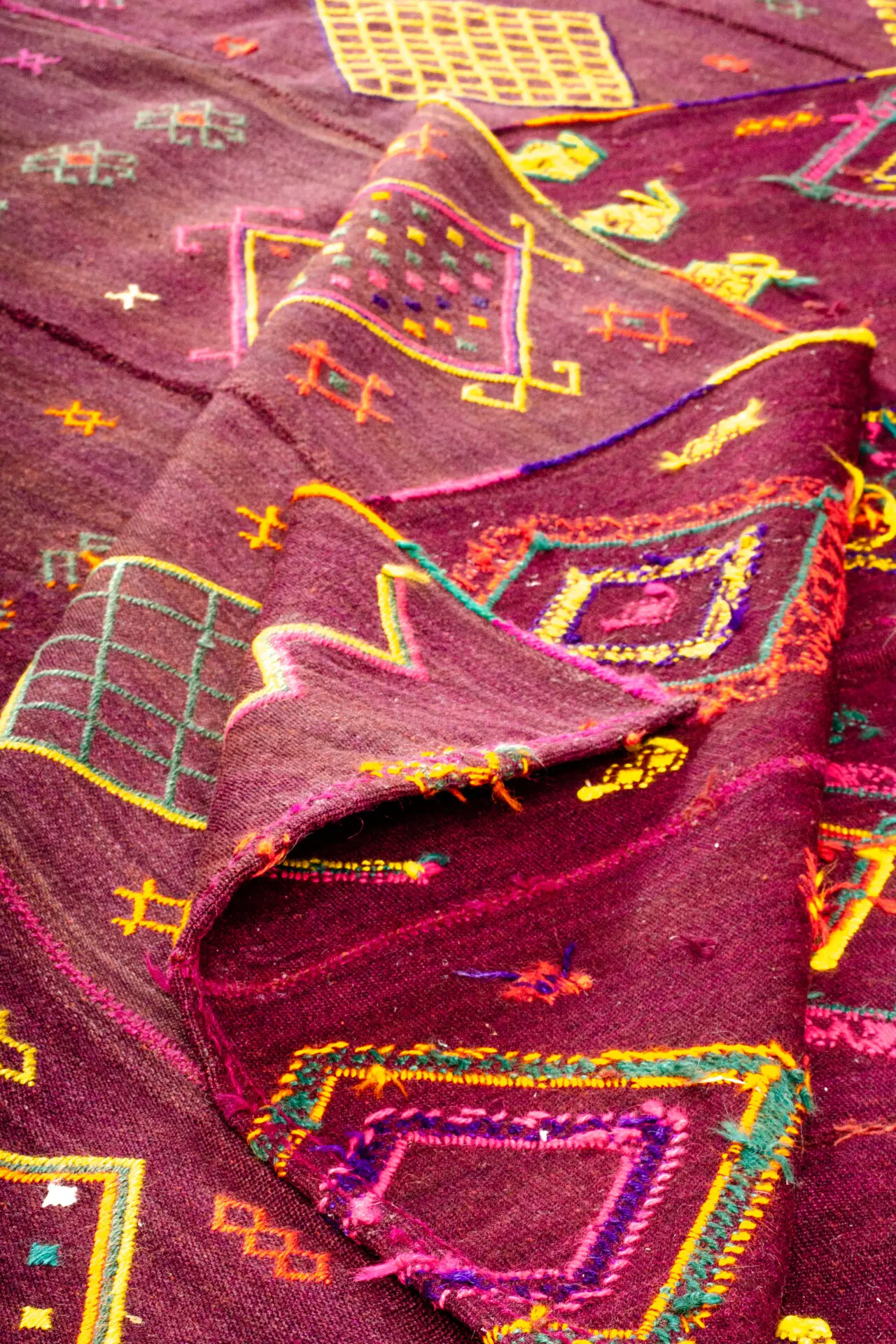 Large Moroccan Kilim Rug - Image 3