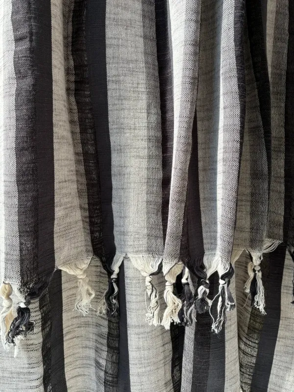 Black & White Hamam Towel