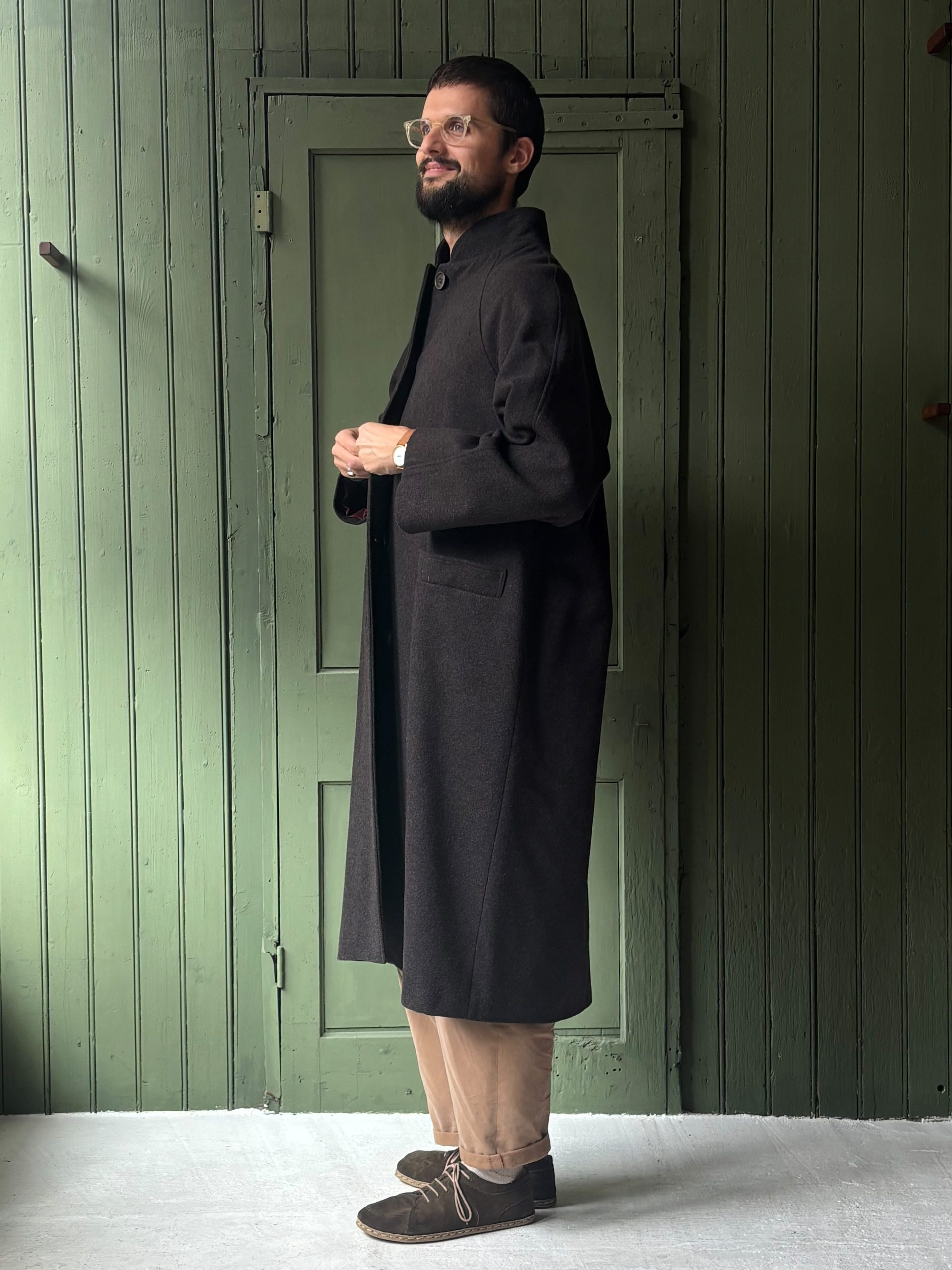 Hansom Overcoat | Charcoal Wool - Image 6