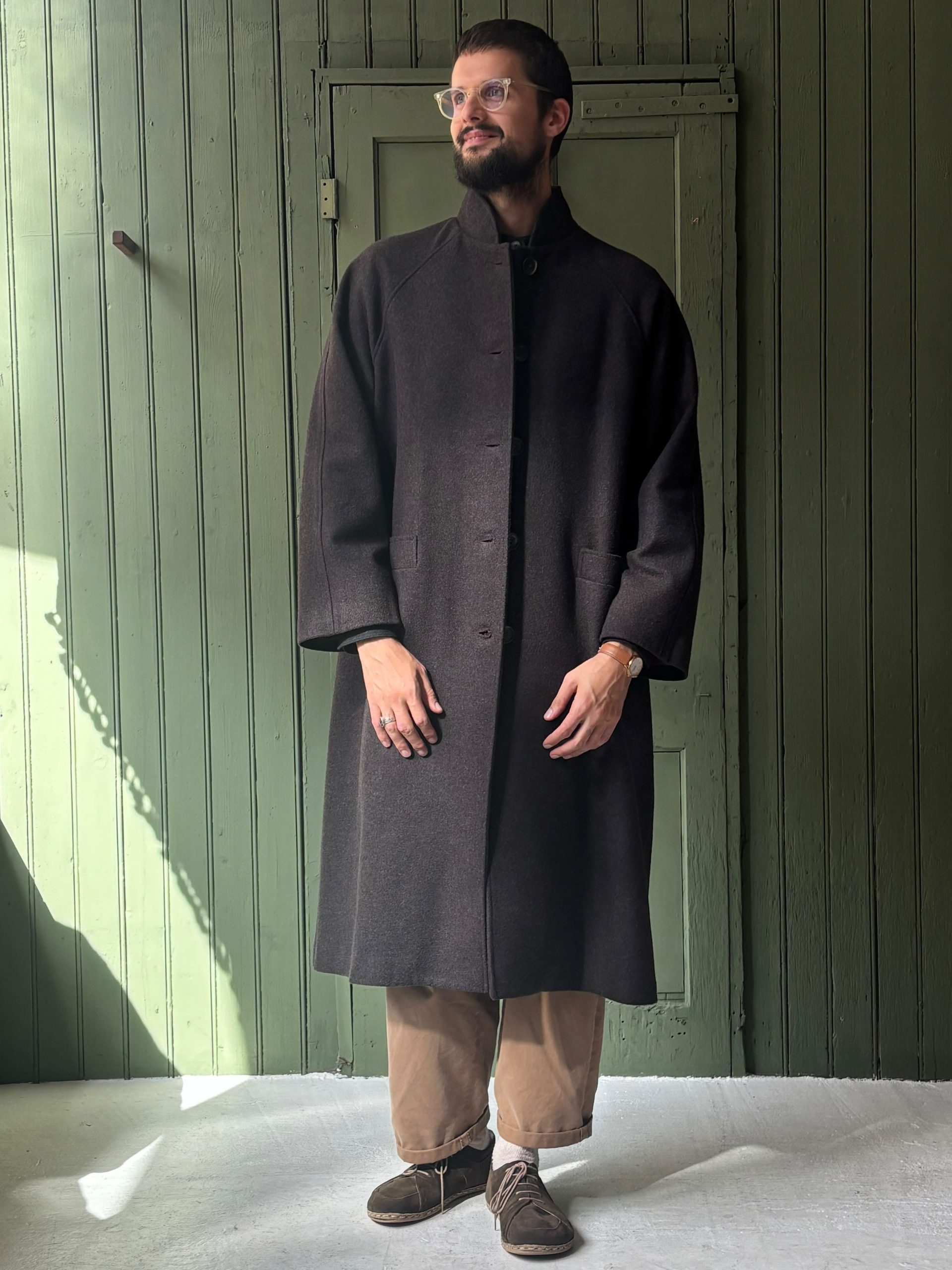 Hansom Overcoat | Charcoal Wool - Image 3