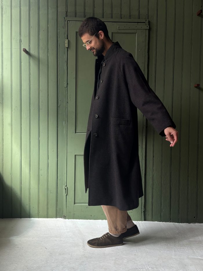 Hansom Overcoat | Charcoal Wool - Image 1