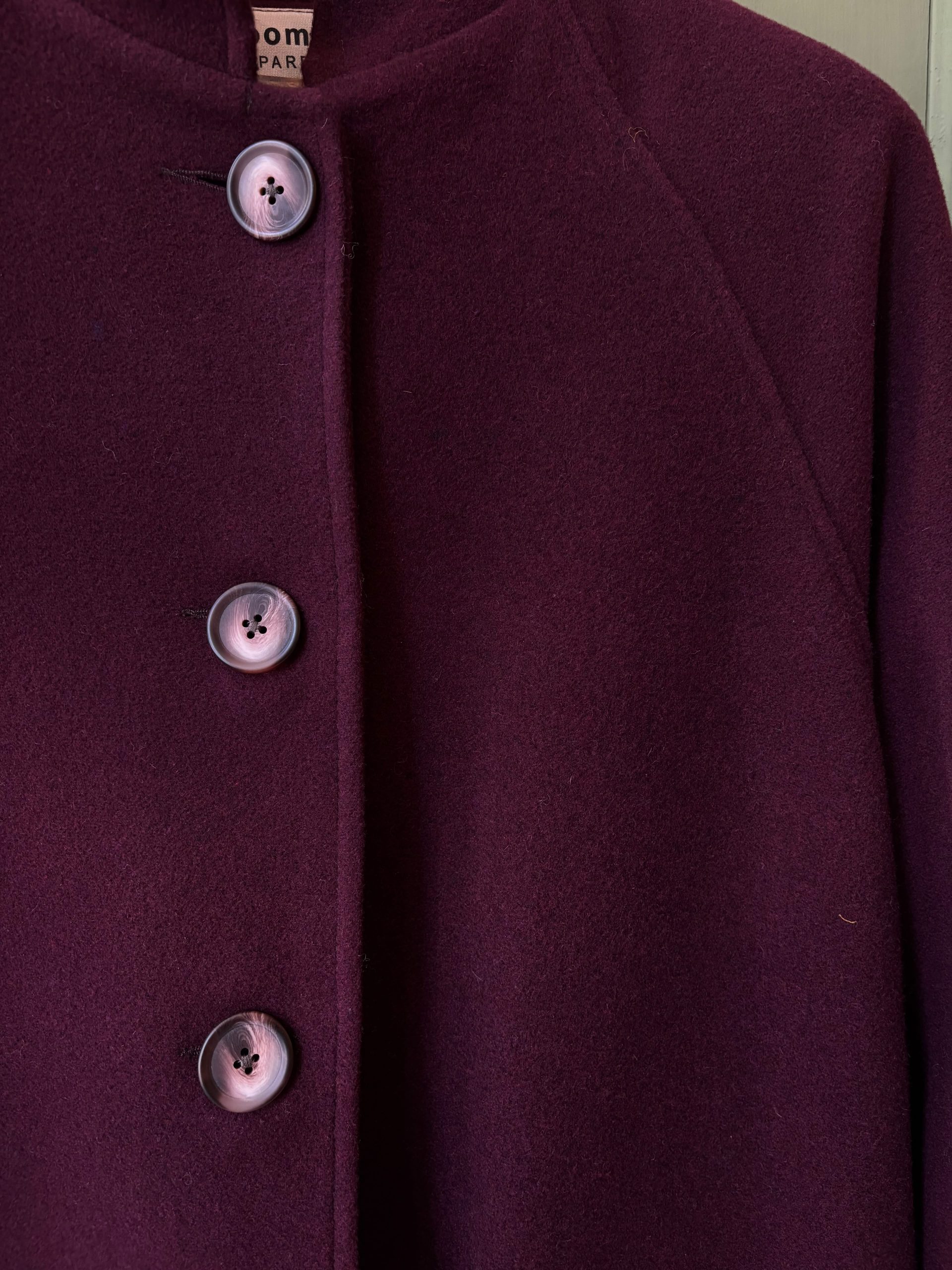Hansom Overcoat | Wine Wool - Image 2