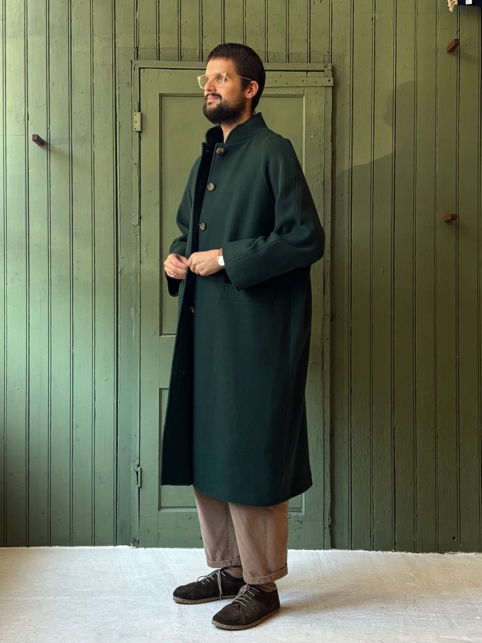 Hansom Overcoat | Forest Green Wool - Image 6