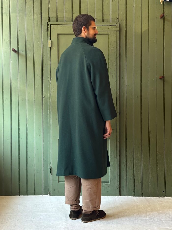 Hansom Overcoat | Forest Green Wool - Image 5
