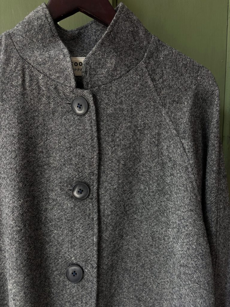 Hansom Overcoat | Black and Grey Wool