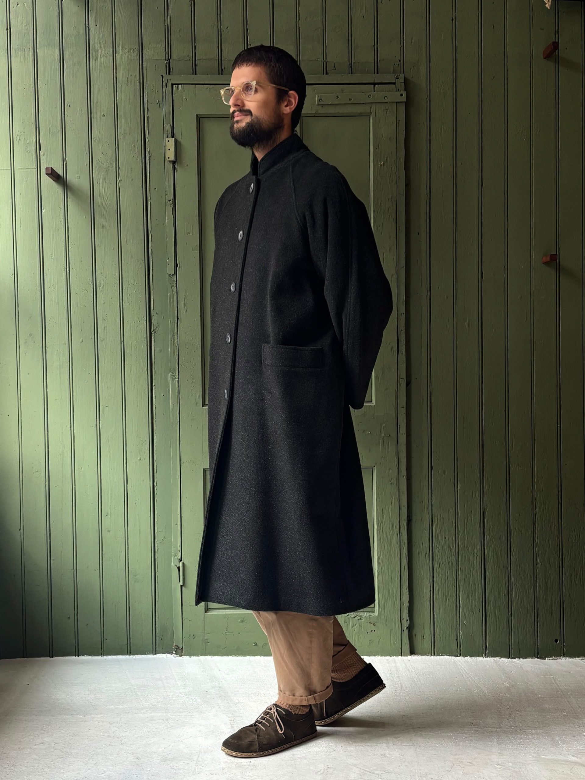 Hansom Overcoat | Dark Grey Wool - Image 1