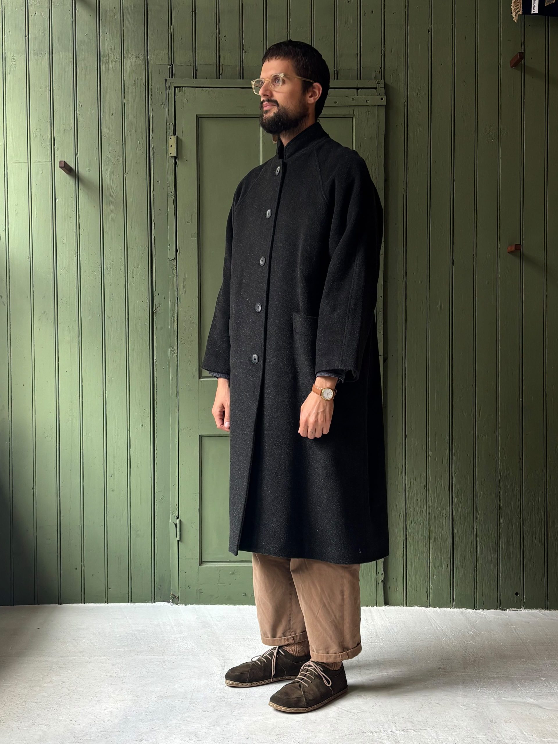 Hansom Overcoat | Dark Grey Wool - Image 5