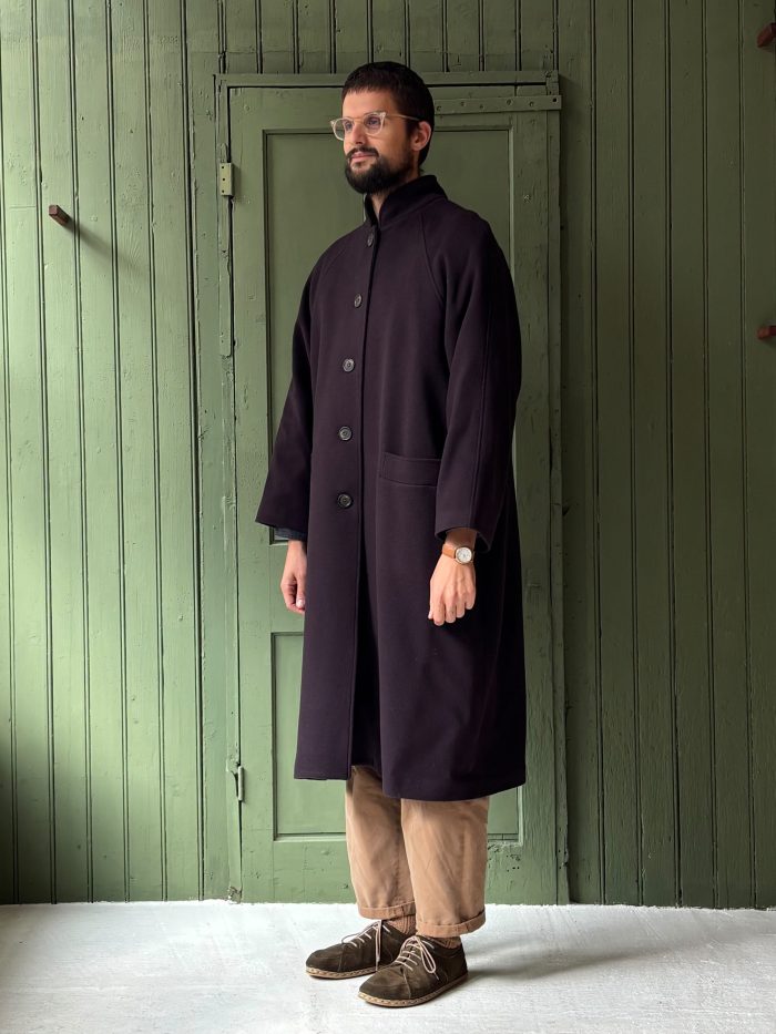 Hansom Overcoat | Plum Wool - Image 1