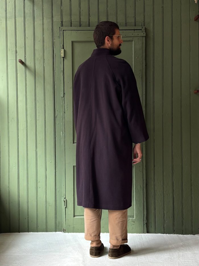 Hansom Overcoat | Plum Wool - Image 4