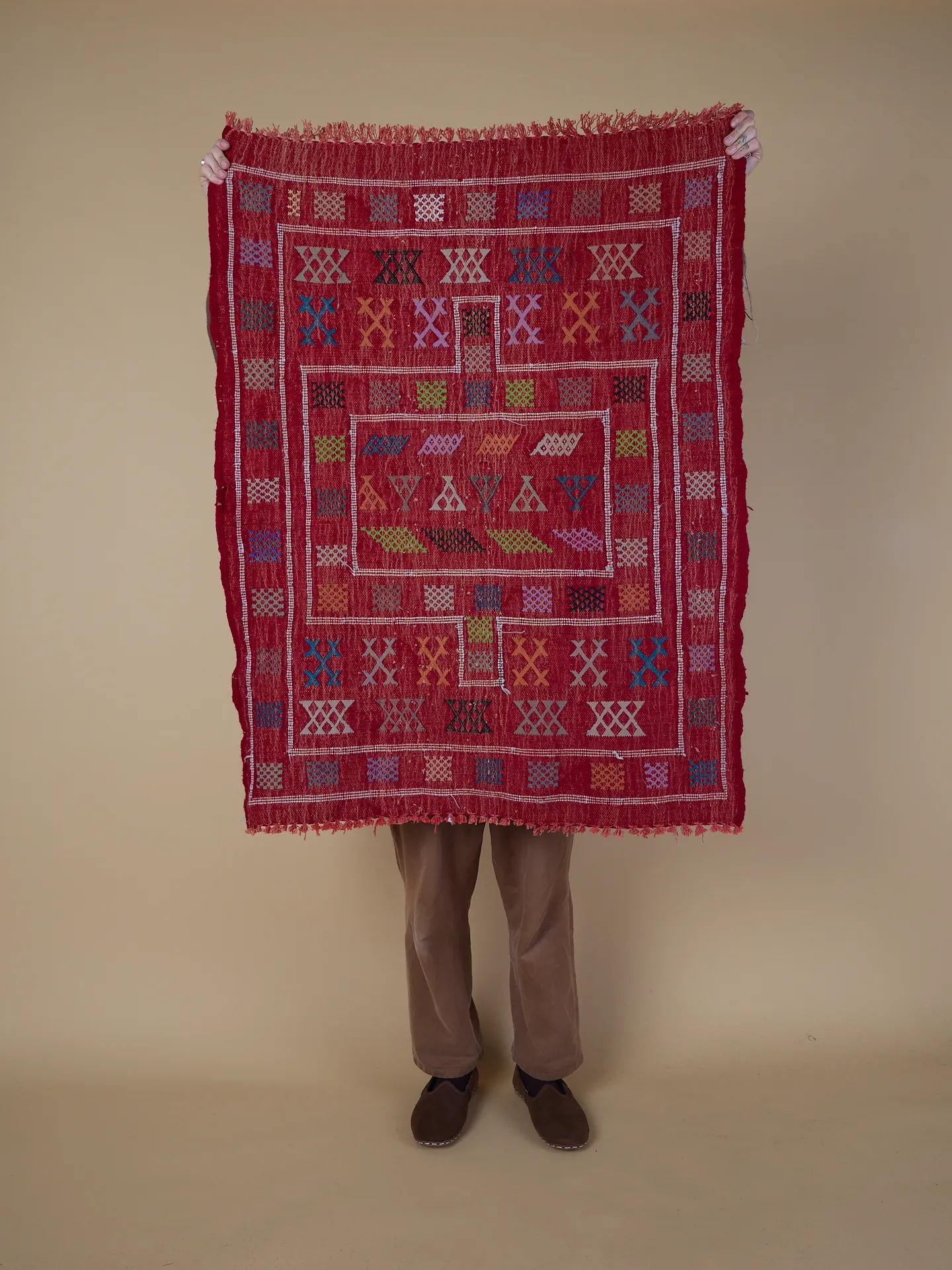 Small Moroccan Kilim Rug - Image 1