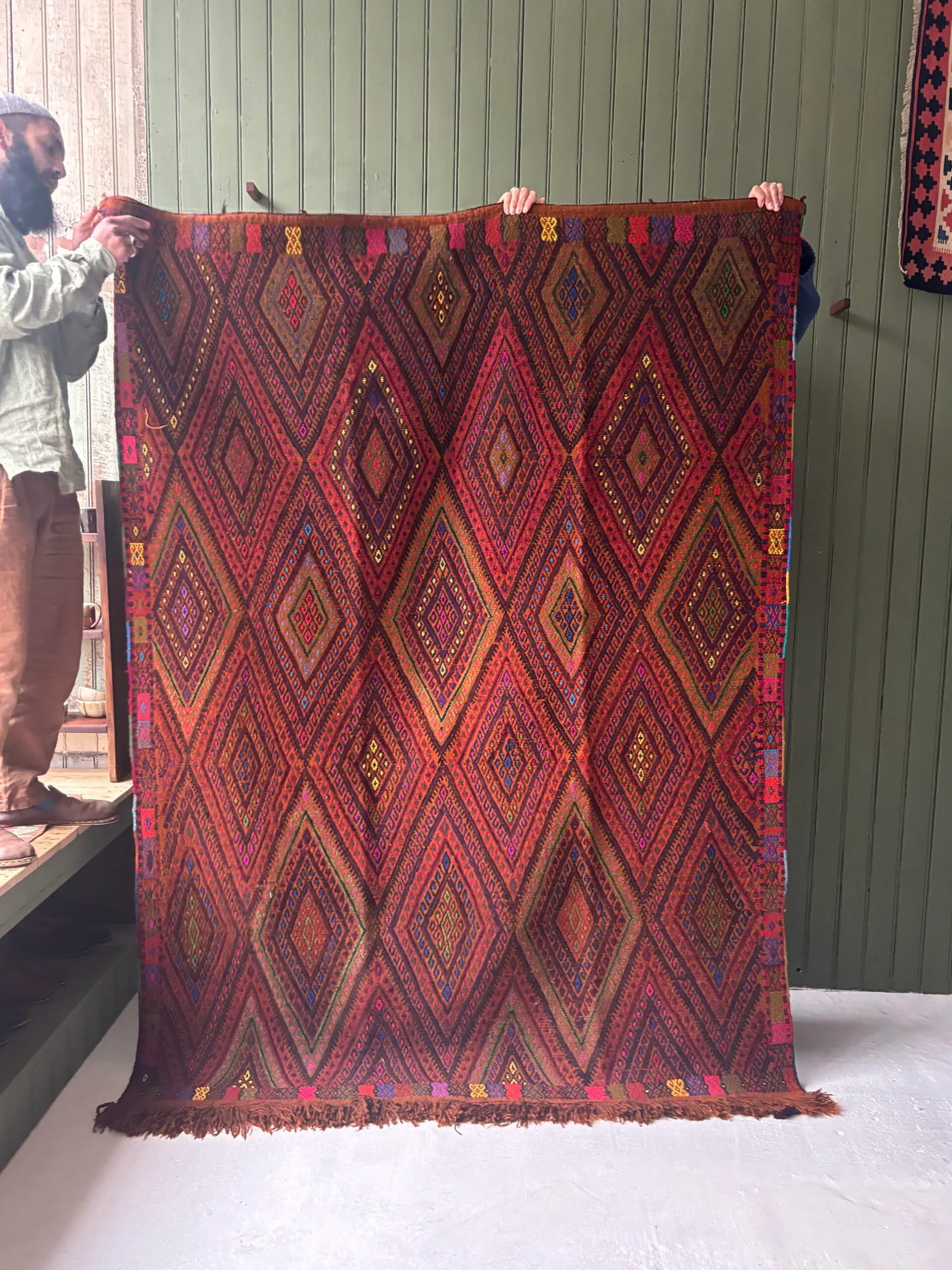 Large Anatolian Kilim Rug - Image 1
