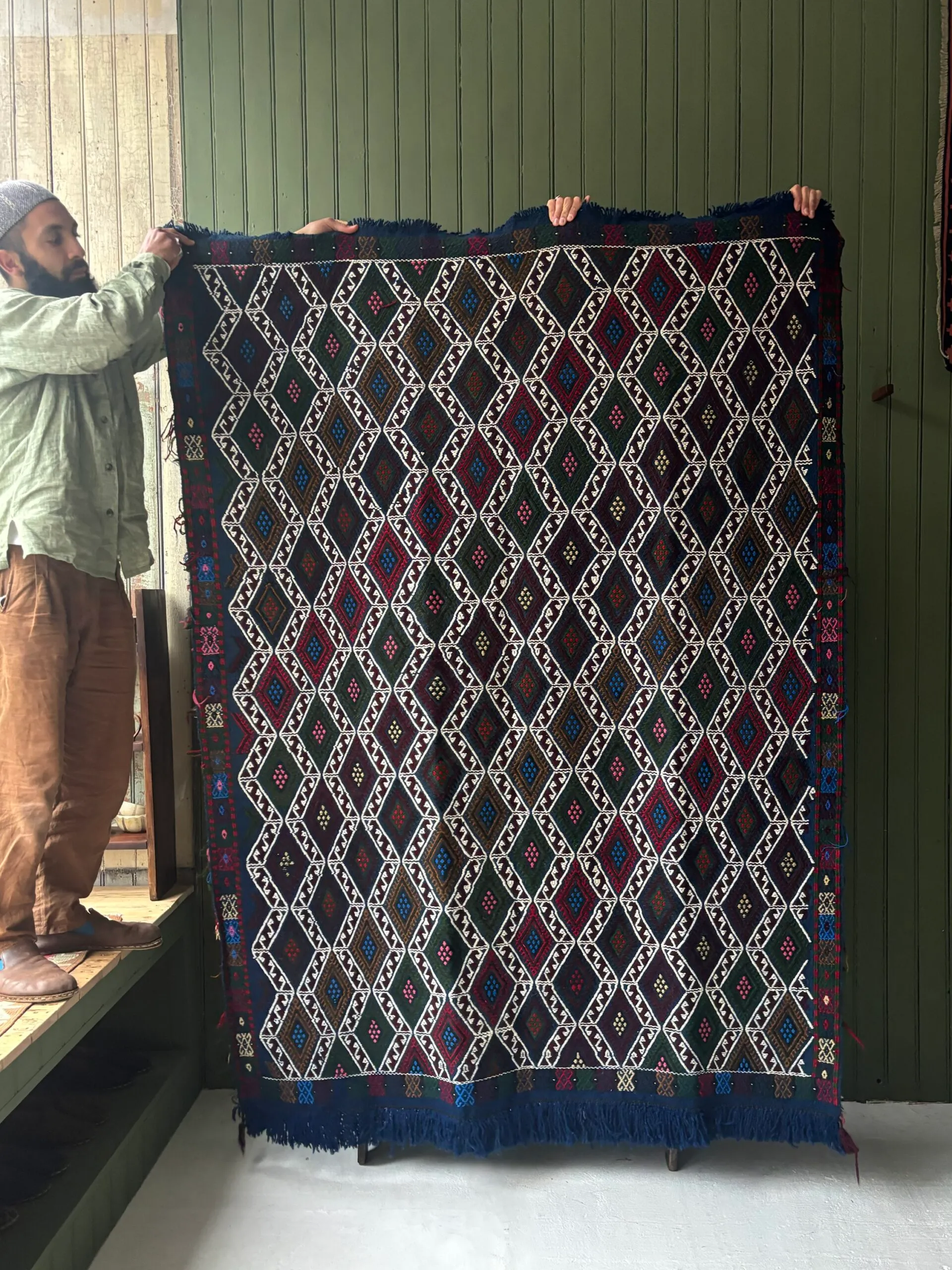 Large Anatolian Kilim Rug - Image 1