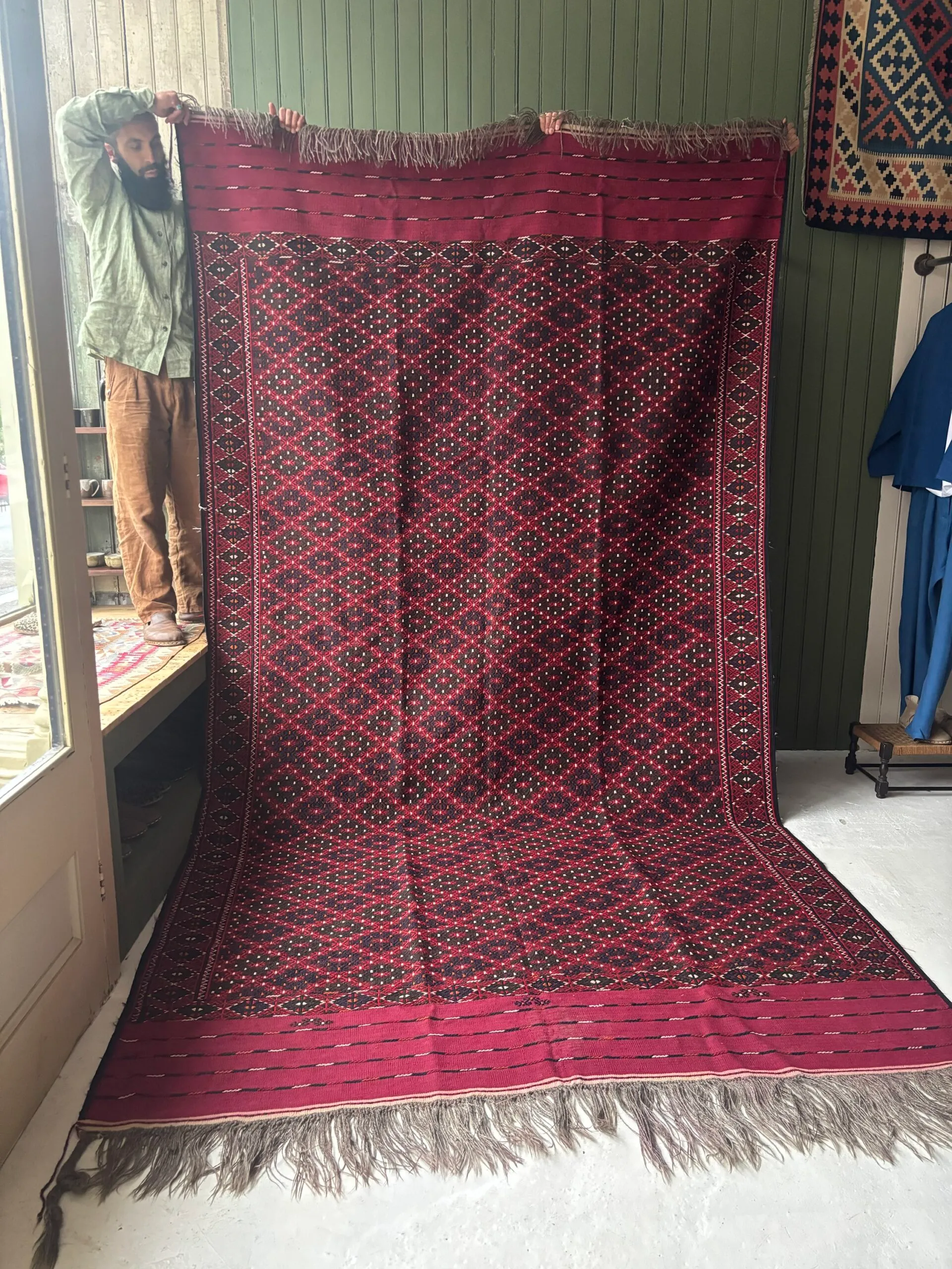 Large Turkmen Kilim Rug - Image 1