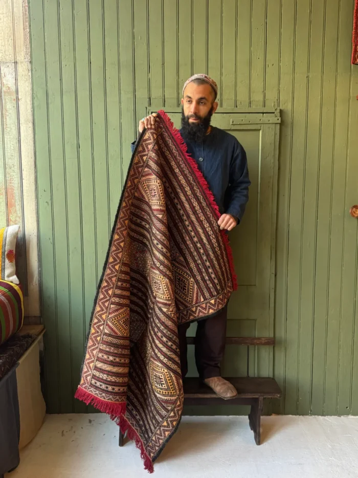 Small Moroccan Kilim Rug - Image 3