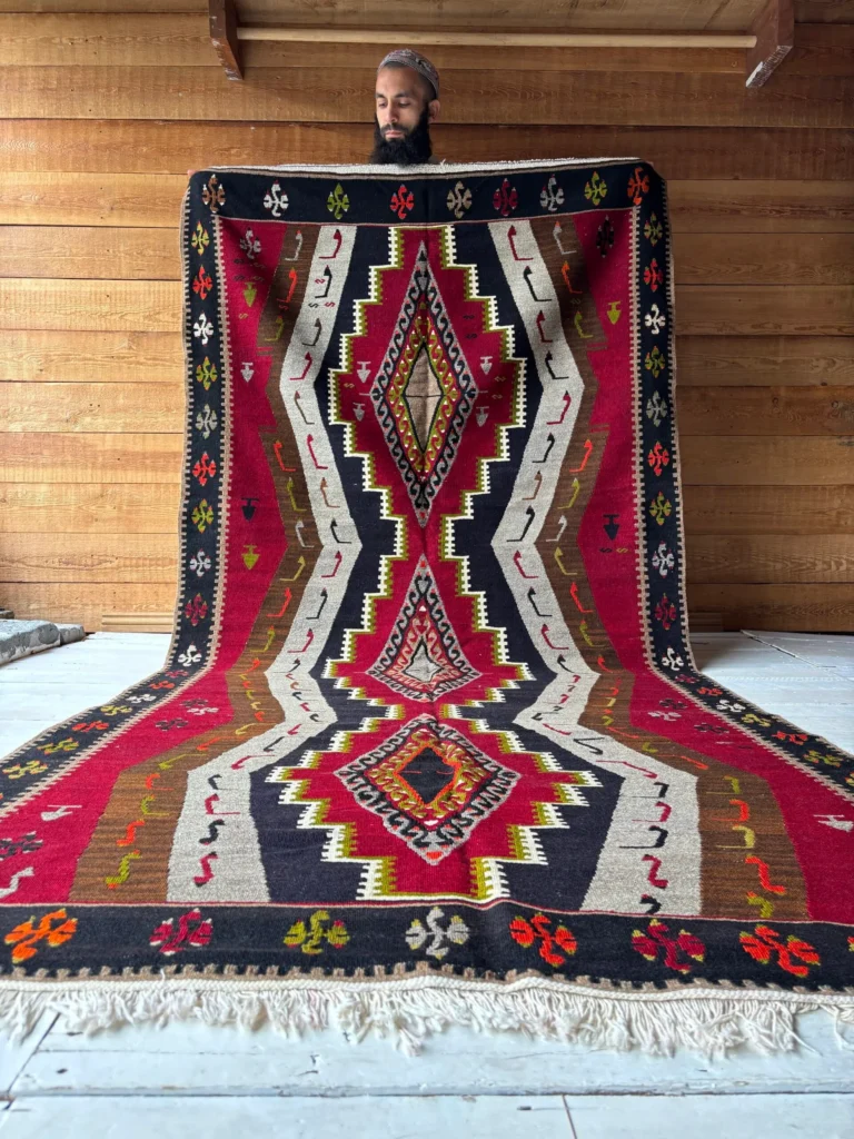 Large Turkish Kilim Rug